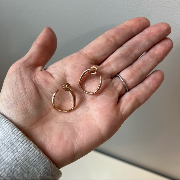 Monica Vinader Nura Reef Wrap Earrings 18ct Rose Gold Vermeil - Picture 6 of 6